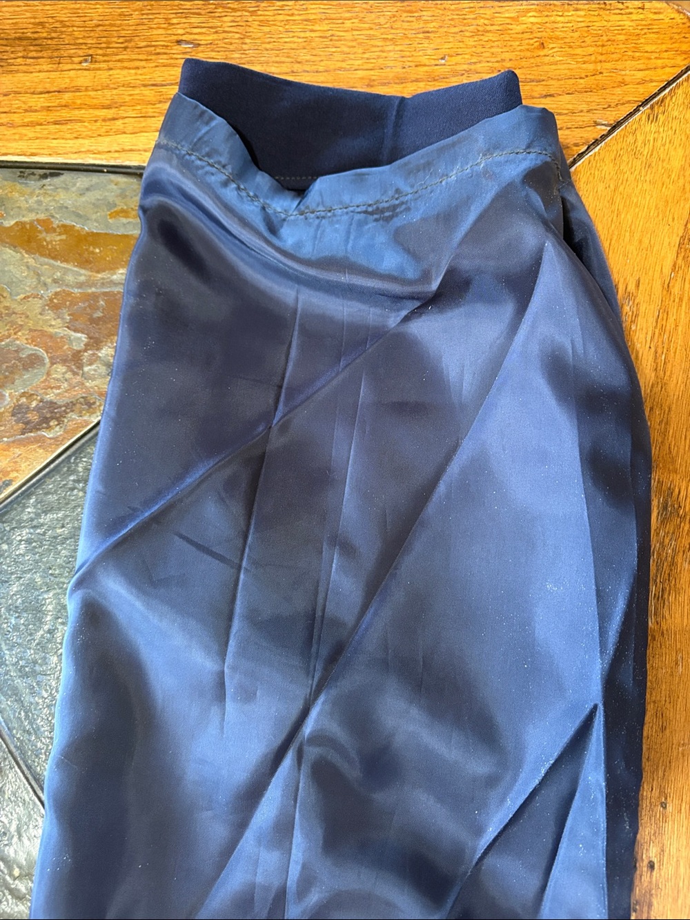 Le Suit Dark Navy Straight Leg Dress Pants and Matching Jacket - Picture 6 of 11